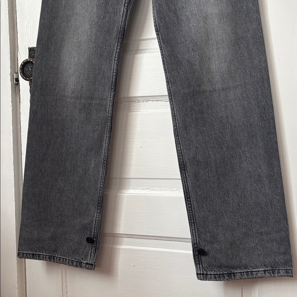 SANDRINE ROSE X FREE PEOPLE STRAIGHT LEG UTILITY JEANS - Picture 3 of 10